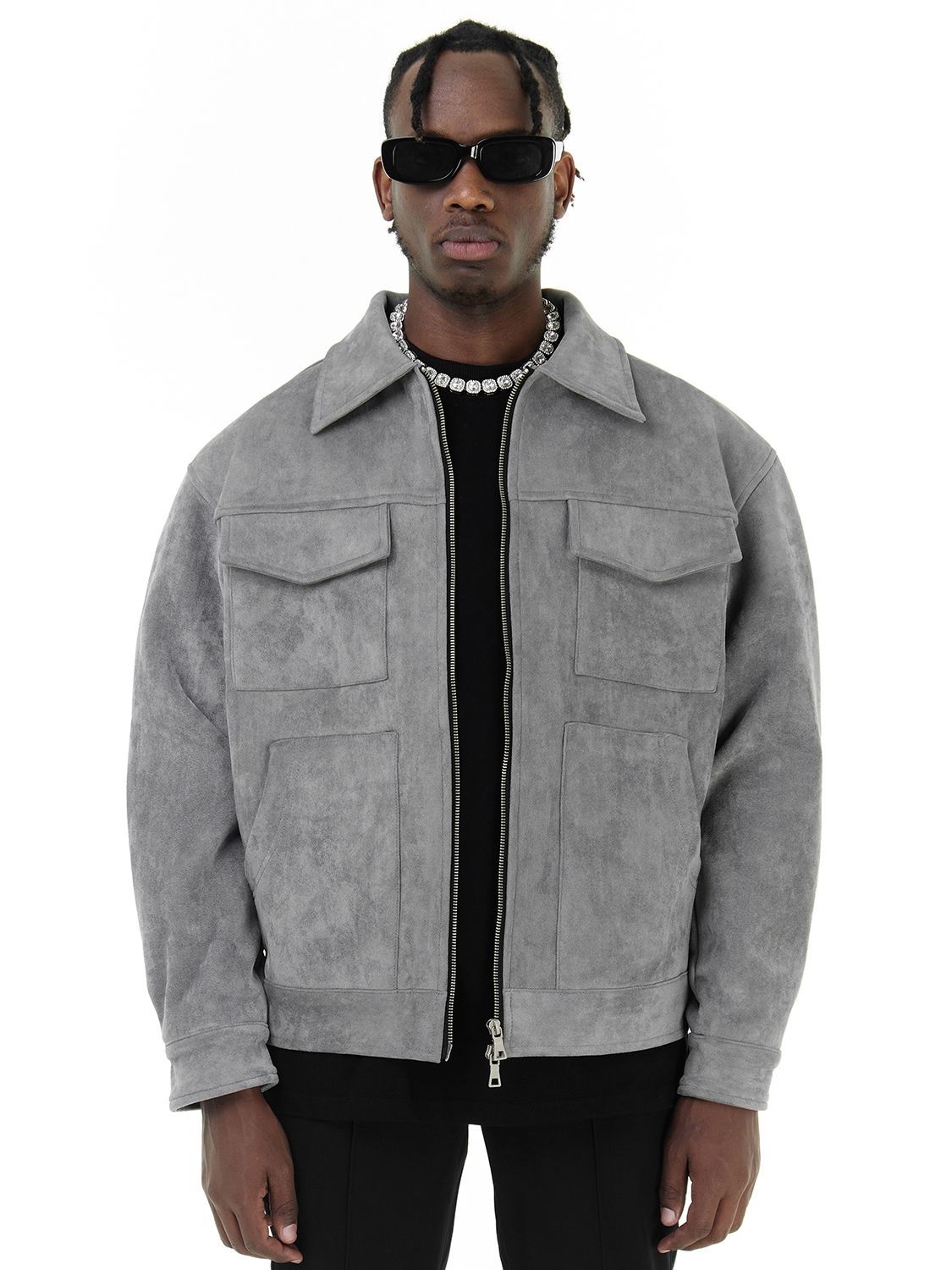 The Vienna Utility Suede Field Jacket