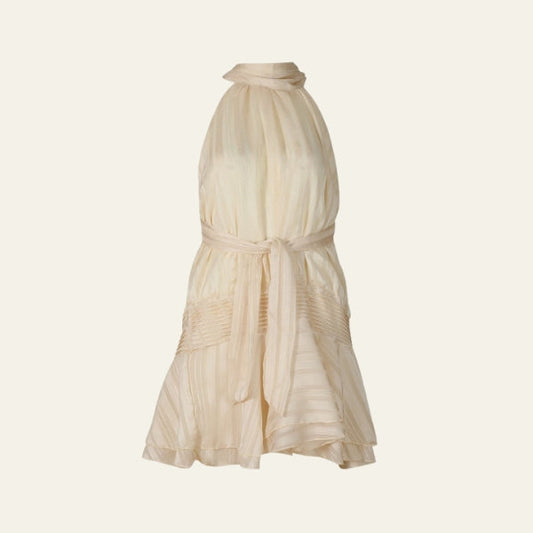 The Loren Apricot Mini Dress