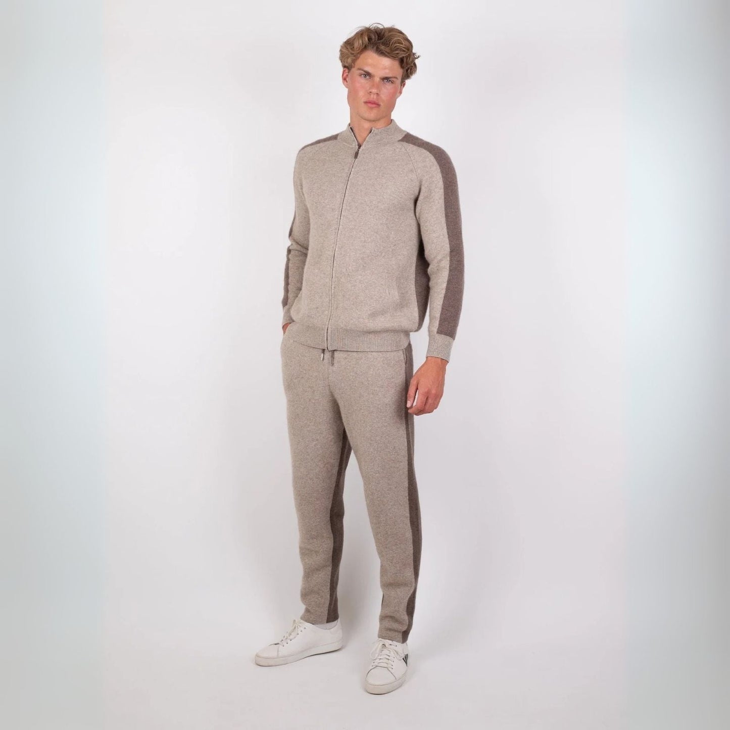 The Portofino Cashmere Multi-Color Jogger Set