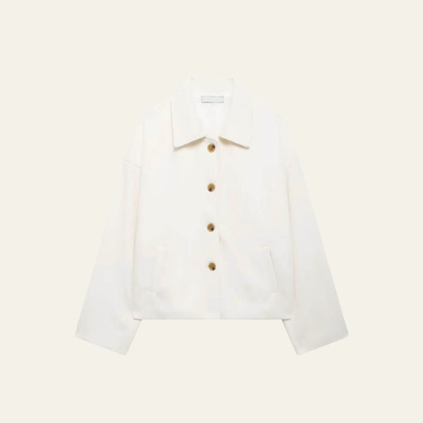 The Briana Cropped Wool Coat