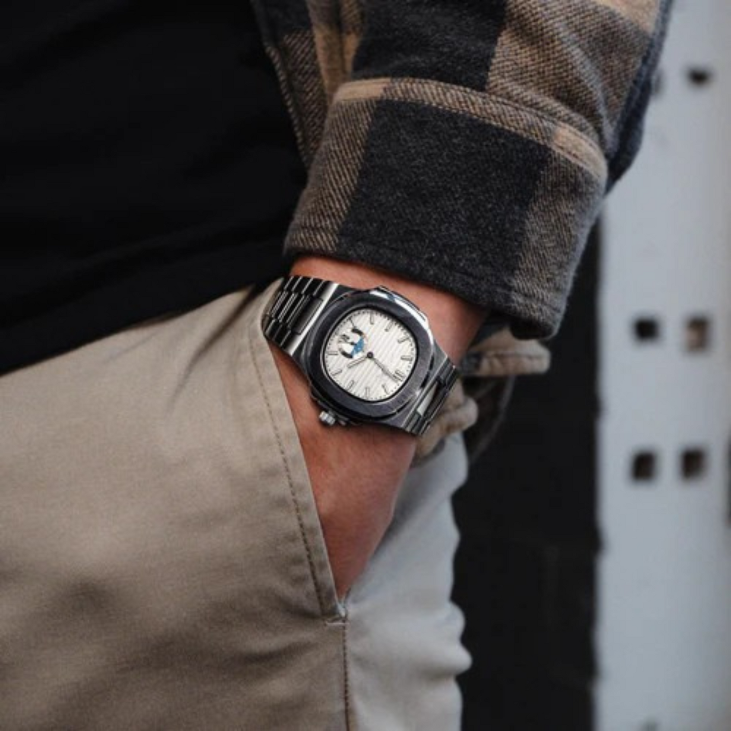 Stainless Steel Nautical Watch