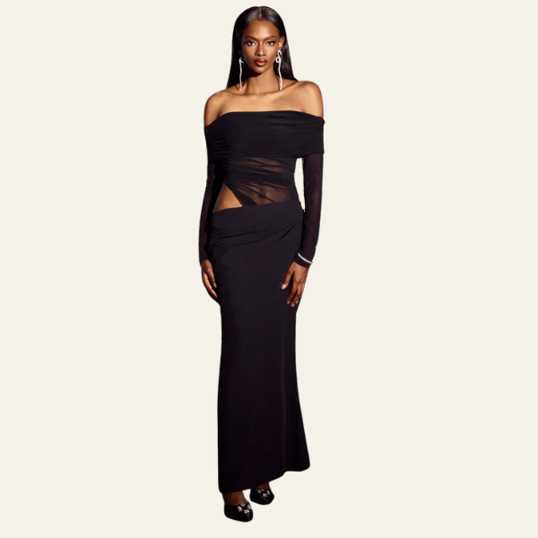The Vienna Draped Evening Dress