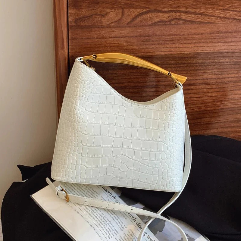 The Anya Croc-Embossed Handbag