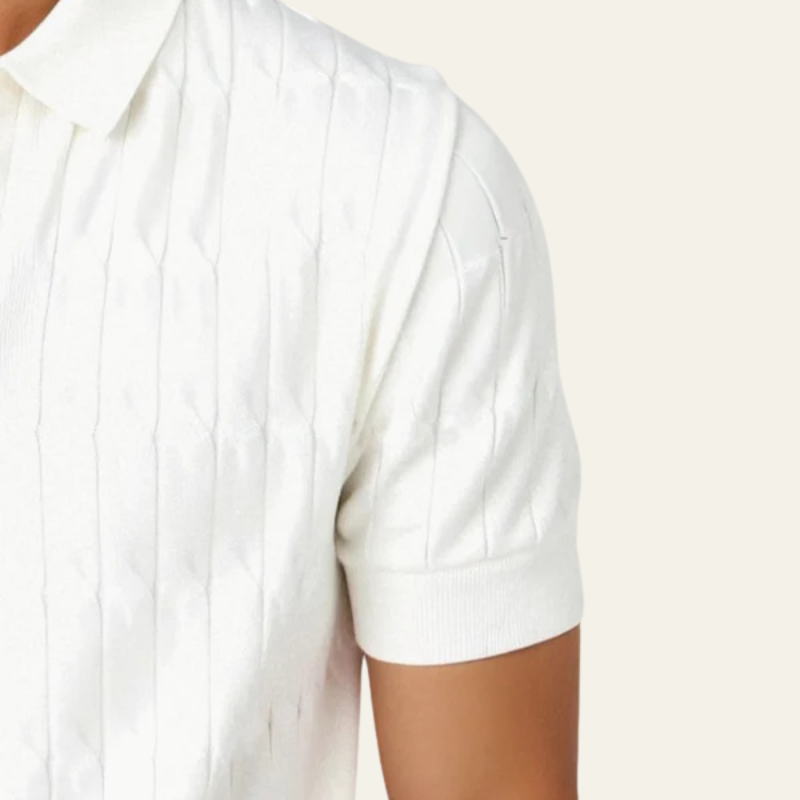 The Portofino Textured Knit Polo