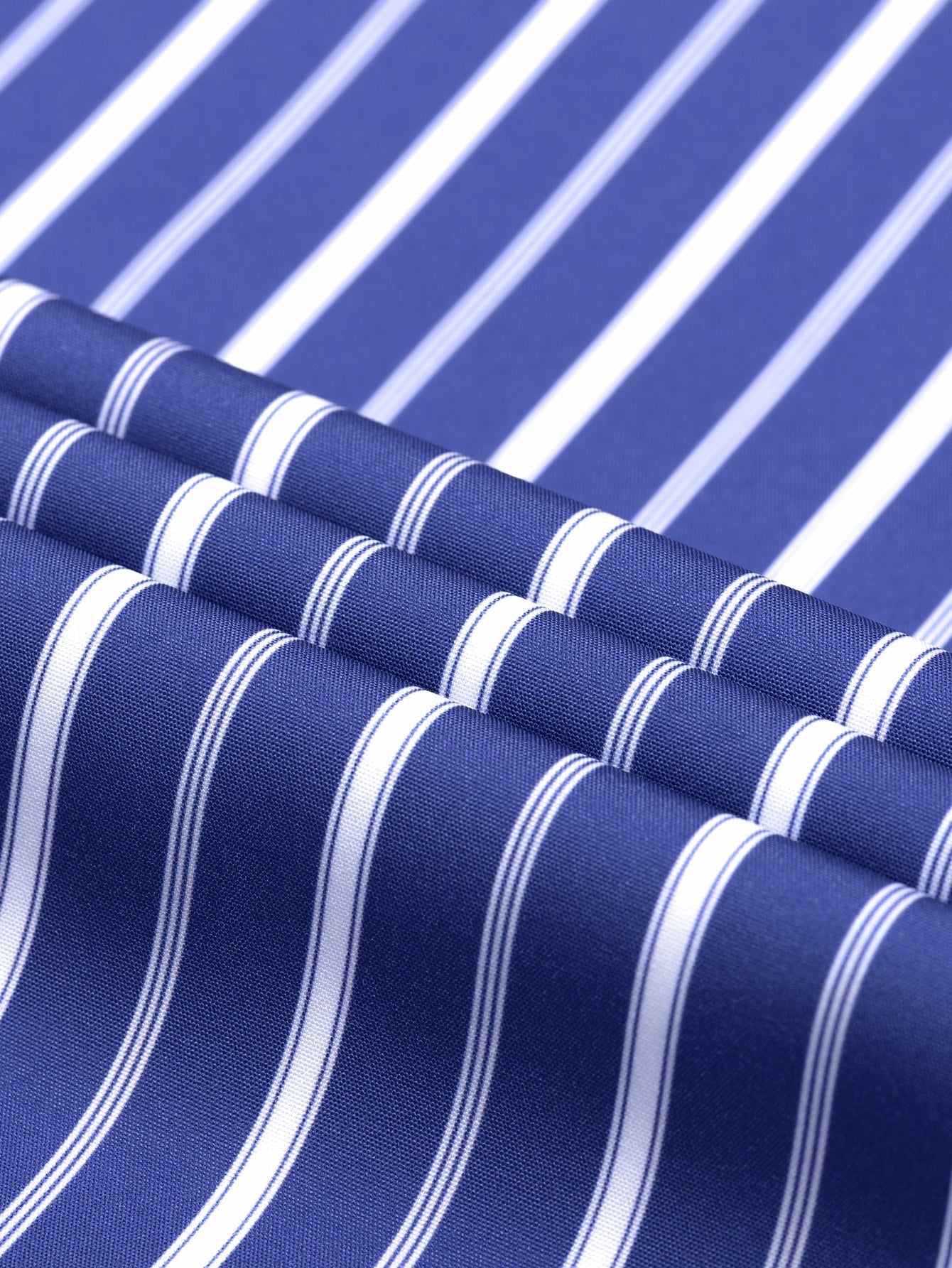 Long Sleeve Stripe Button Up Shirt & Slim Fit Tapered Trousers